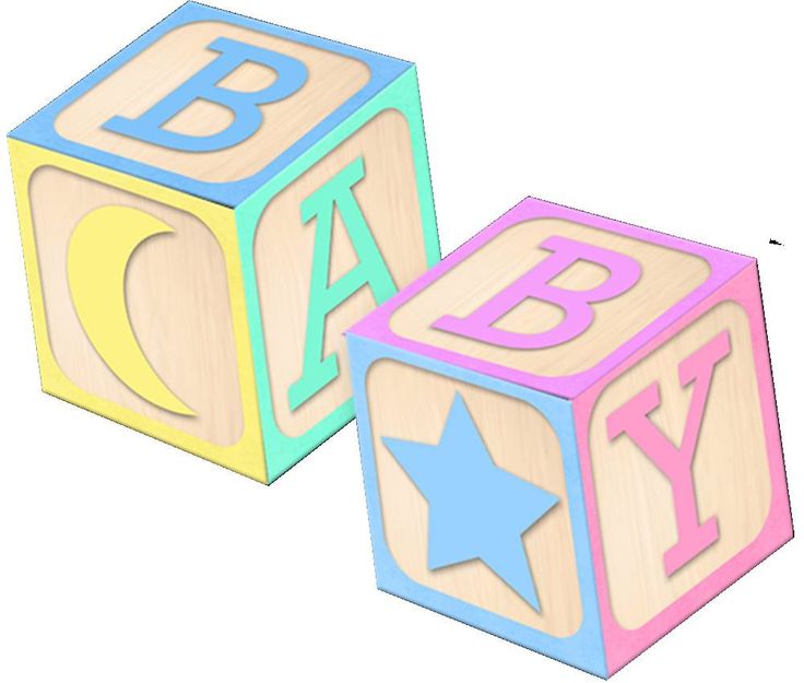 blocks clipart baby girl