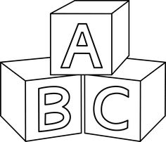 abc clipart baby block