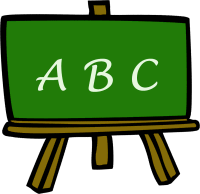 Abc clipart chalkboard. Dibels litchfield elementary school
