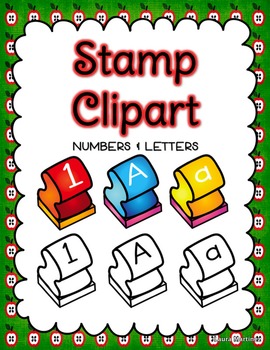 alphabet clipart stamp