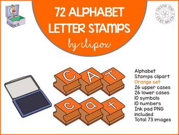 Abc clipart stamp. Alphabet letter stamps clip