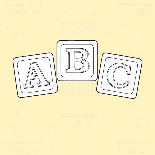 abc clipart stamp