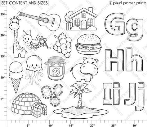 Abc clipart stamp. Alphabet digital stamps part