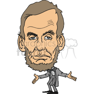 Abraham lincoln clipart. Royalty free 