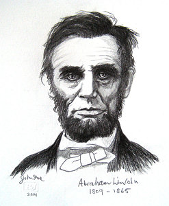 abraham lincoln clipart abstract