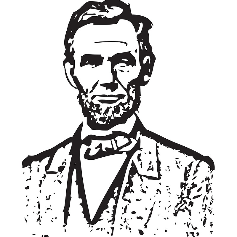 abraham lincoln clipart abstract