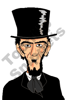 abraham lincoln clipart animated