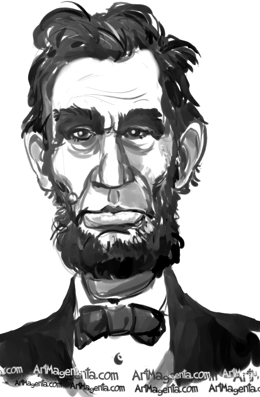 abraham lincoln clipart caricature