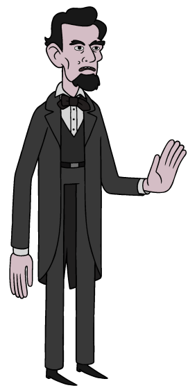 Abraham lincoln clipart character. Adventure time theories a