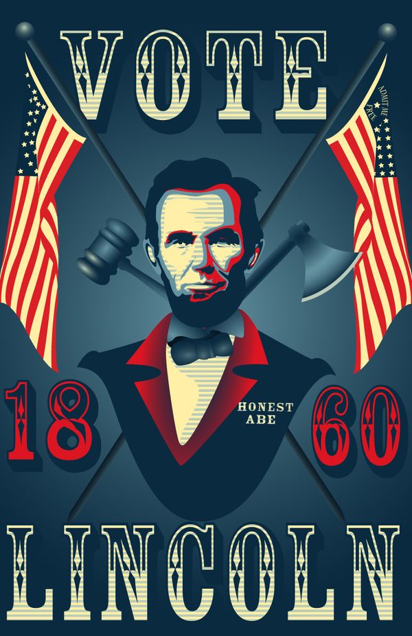 abraham lincoln clipart election