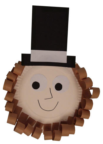 Paper plate craft . Abraham lincoln clipart kid