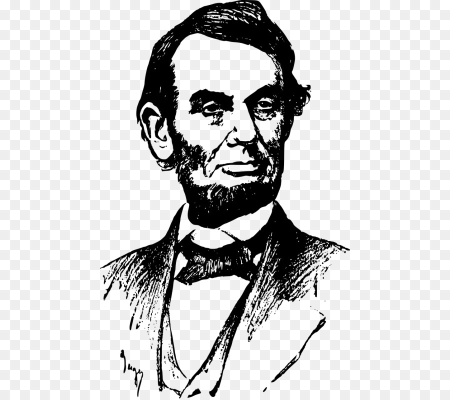 abraham lincoln clipart outline