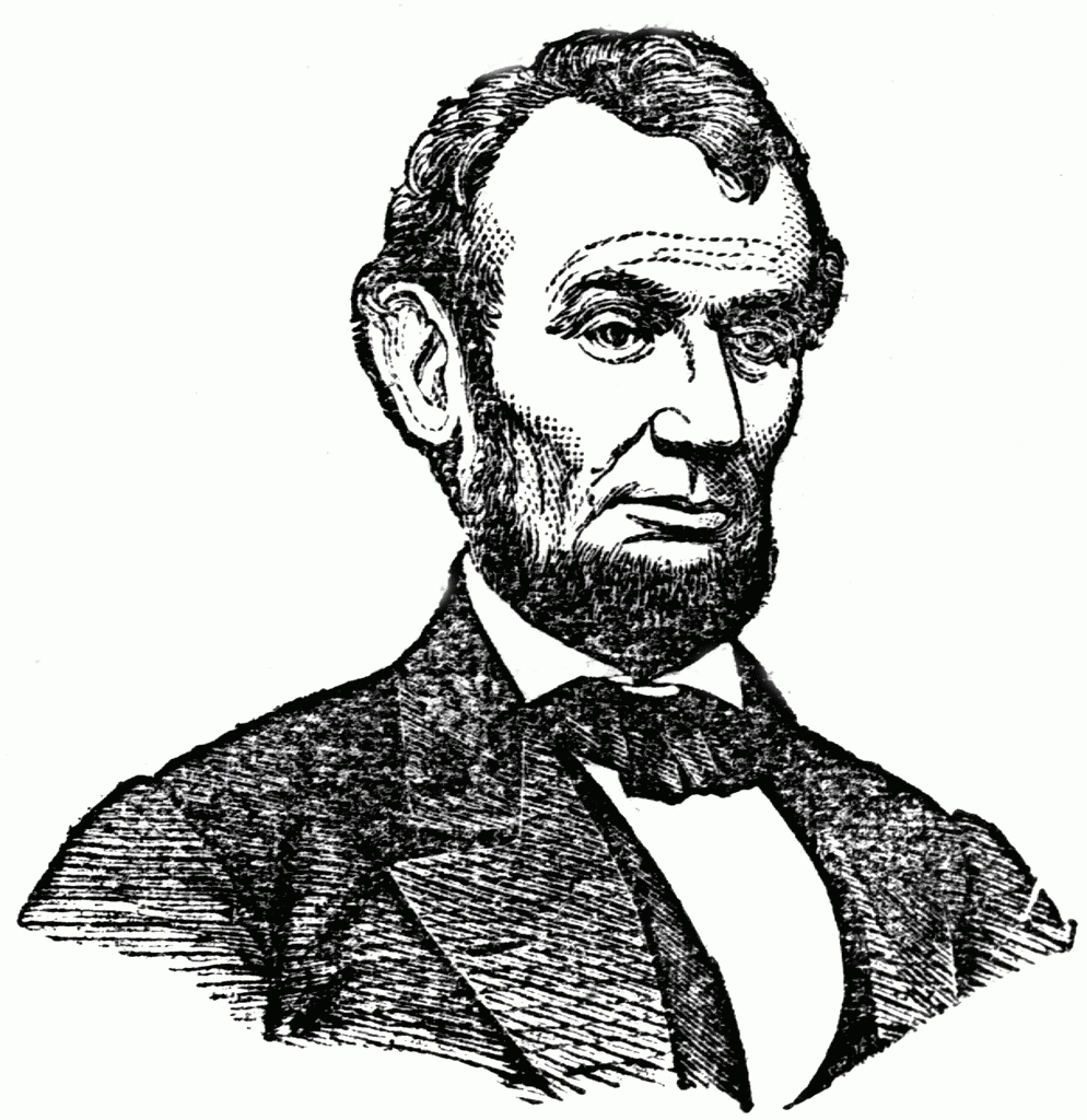 abraham lincoln clipart painting