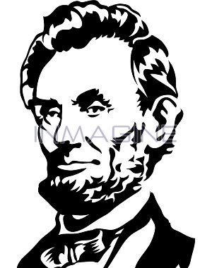 abraham lincoln clipart painting