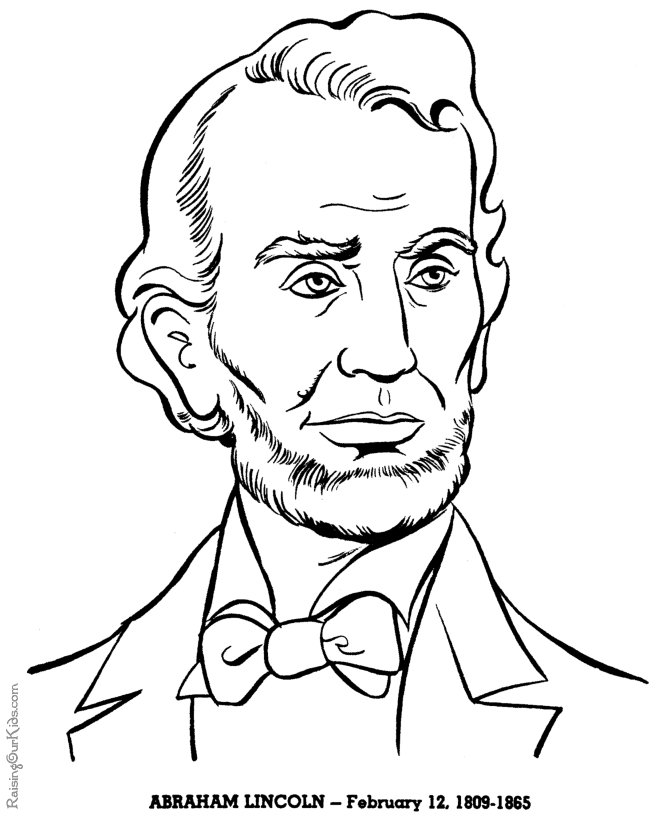 Coloring pages clip art. Abraham lincoln clipart printable