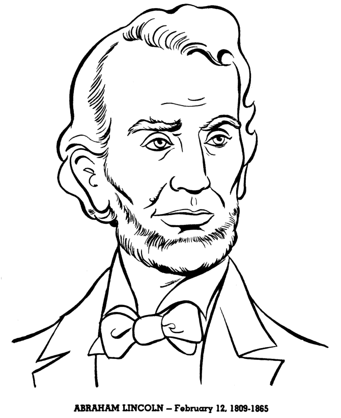 Abraham lincoln clipart simple. Coloring pages best for