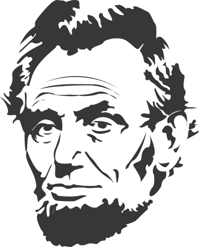 abraham lincoln clipart stencil