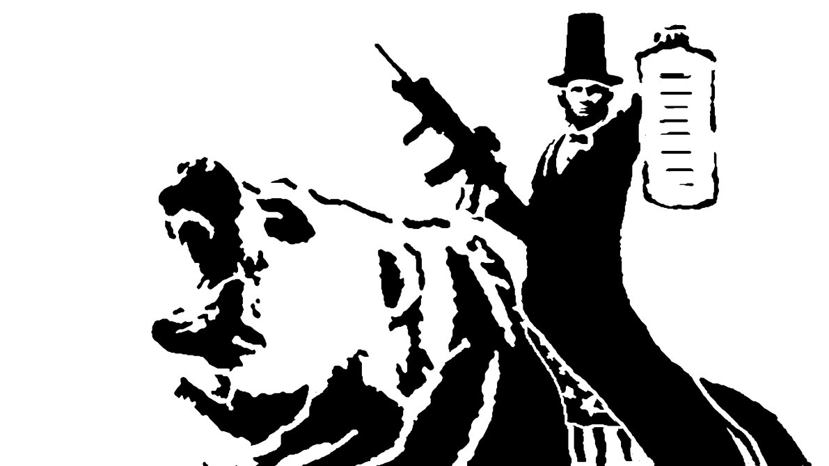 Abraham lincoln clipart stencil. Riding a bear by