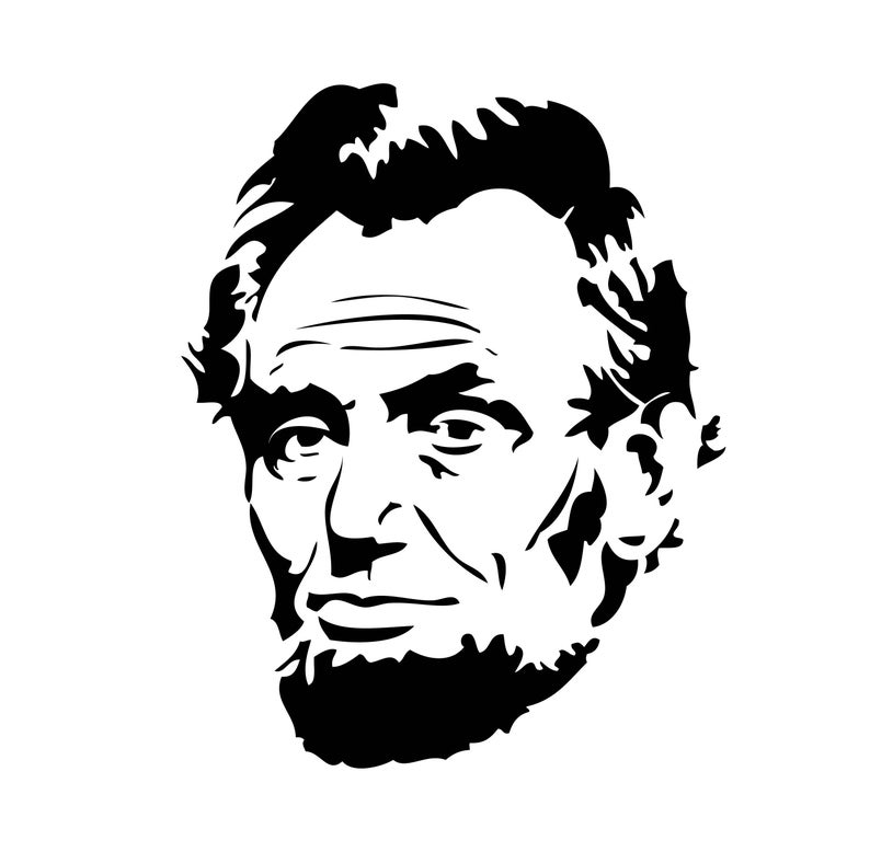 Abraham lincoln clipart symbol. Svg png jpeg eps