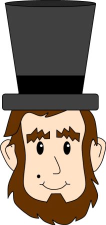 abraham lincoln clipart template