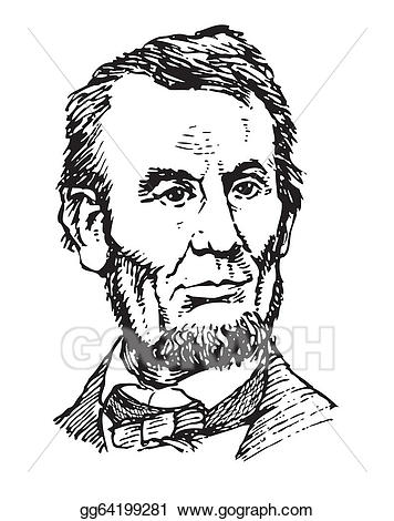 abraham lincoln clipart vector
