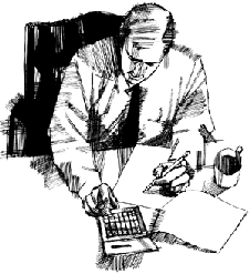 accountant clipart black and white
