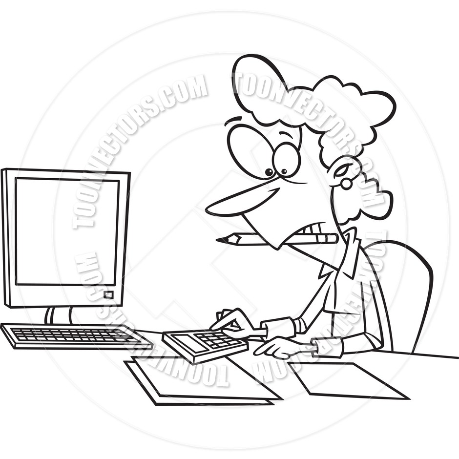accounting clipart black and white