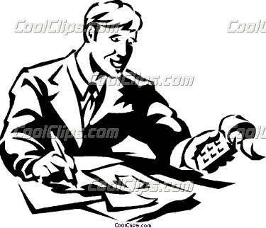 accountant clipart black and white