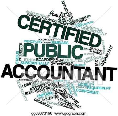 Drawings stock illustration. Accountant clipart certified public accountant