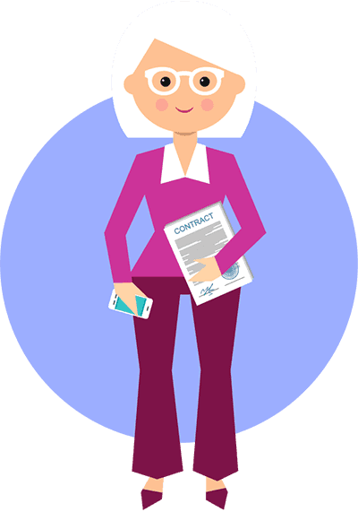 accounting clipart woman