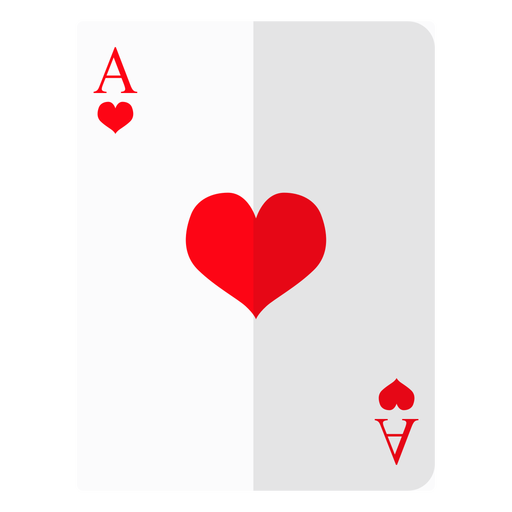 Ace of hearts png. Card icon transparent svg