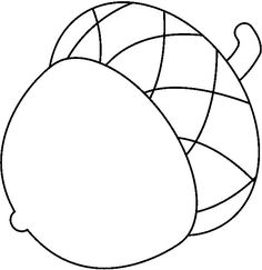 acorn clipart coloring page