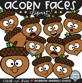 acorn clipart face