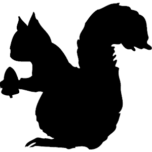 chipmunk clipart silhouette