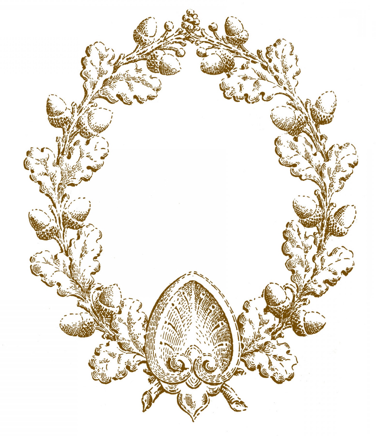 Acorn clipart wreath, Acorn wreath Transparent FREE for download on ...