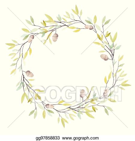 acorn clipart wreath