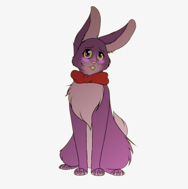 Hand painted rabbit lovely. Acting clipart animated