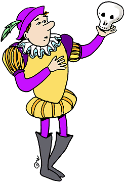 Acting clipart animated. Actor shakespearean 
