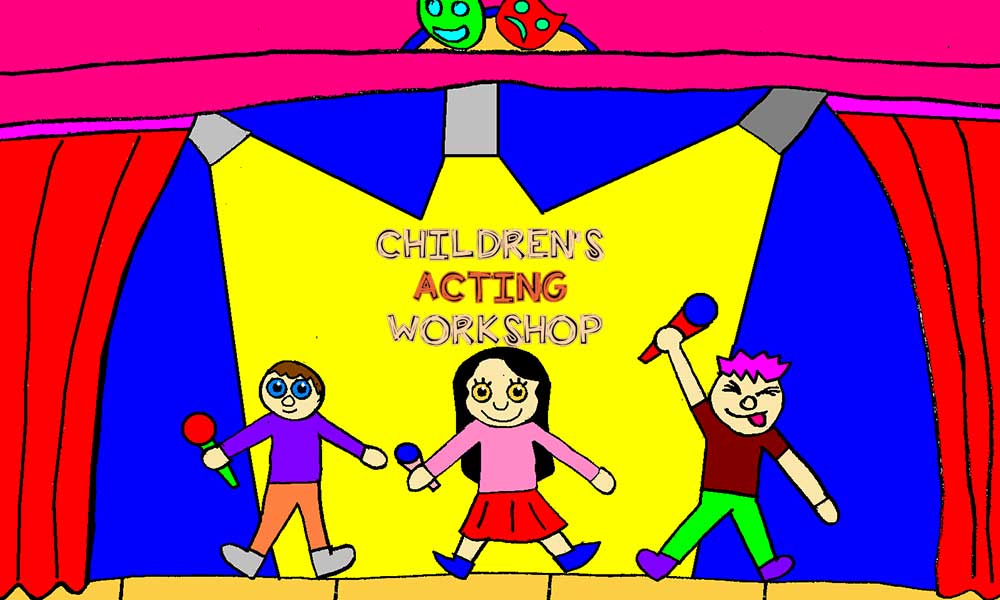 Acting clipart children's. Children s workshop education