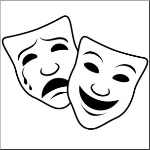 acting clipart comedy tragedy