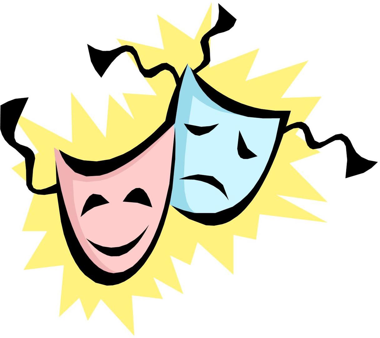 Acting clipart comedy tragedy. Free download best on