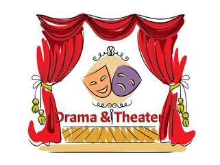 Drama theater gah has. Acting clipart dramatization