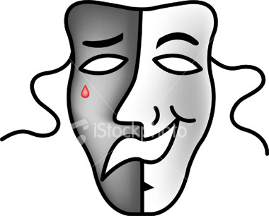 theatre clipart 2 faced