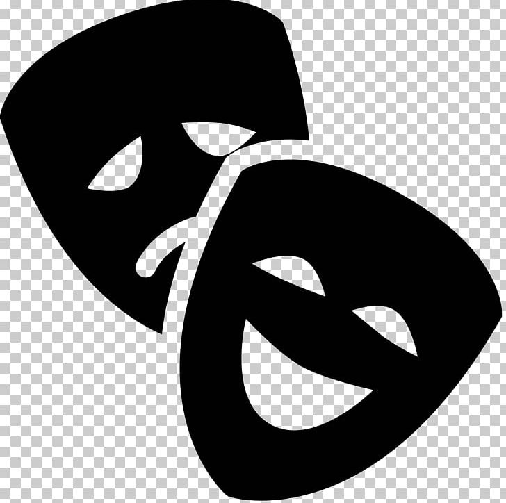 Musical theatre mask drama. Acting clipart icon