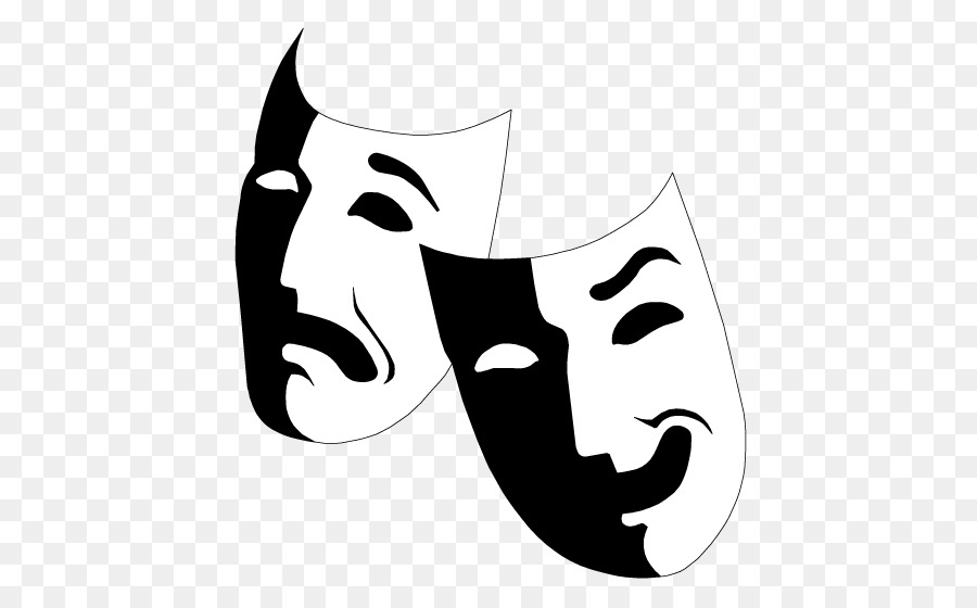 Mask theatre drama clip. Acting clipart musical theater