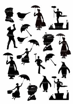  mary poppins images. Acting clipart silhouette