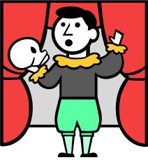 acting clipart theater actor