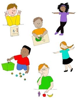 Kids in clip art. Action clipart child action