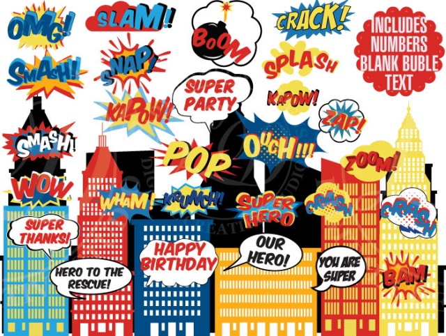 hero clipart comic book superhero