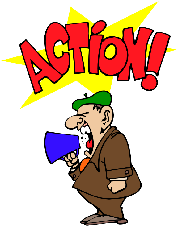 action clipart director
